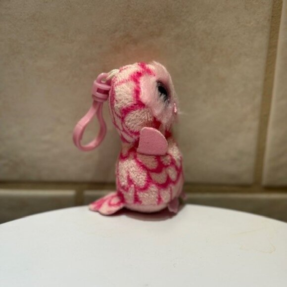 TY Beanie Boos Plush Lot of 3 Minis Pinky Owl,LeeAnn Lumur,Miles Leopard - Picture 9 of 10